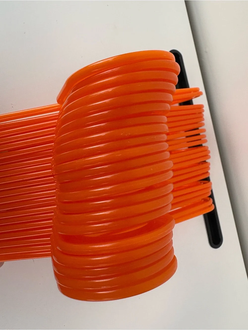 DISCONTINUED IKEA BAGIS Children Clothes Hangers Anna Efverlund Orange Lot of 21